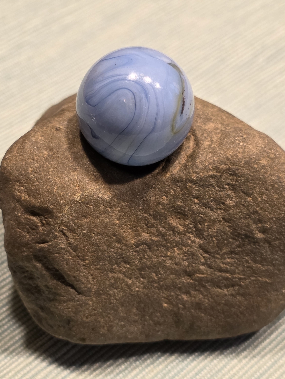 Natural Stone Display Stand For Marbles, Orbs, Spheres Organic Rock OOAK